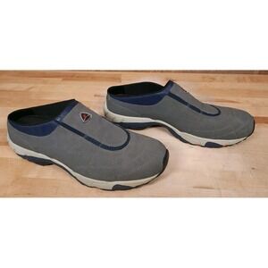 Ecco Receptor Mens Size 13 Slip On Clog Shoes Gray Leather Athletic